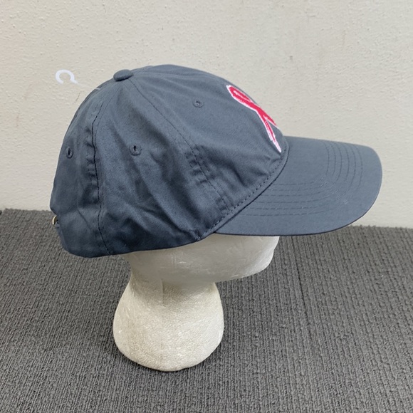 Support the Cure Pink Ribbon Baseball Hat Womens OSFM Gray Be the Cure - Picture 8 of 12